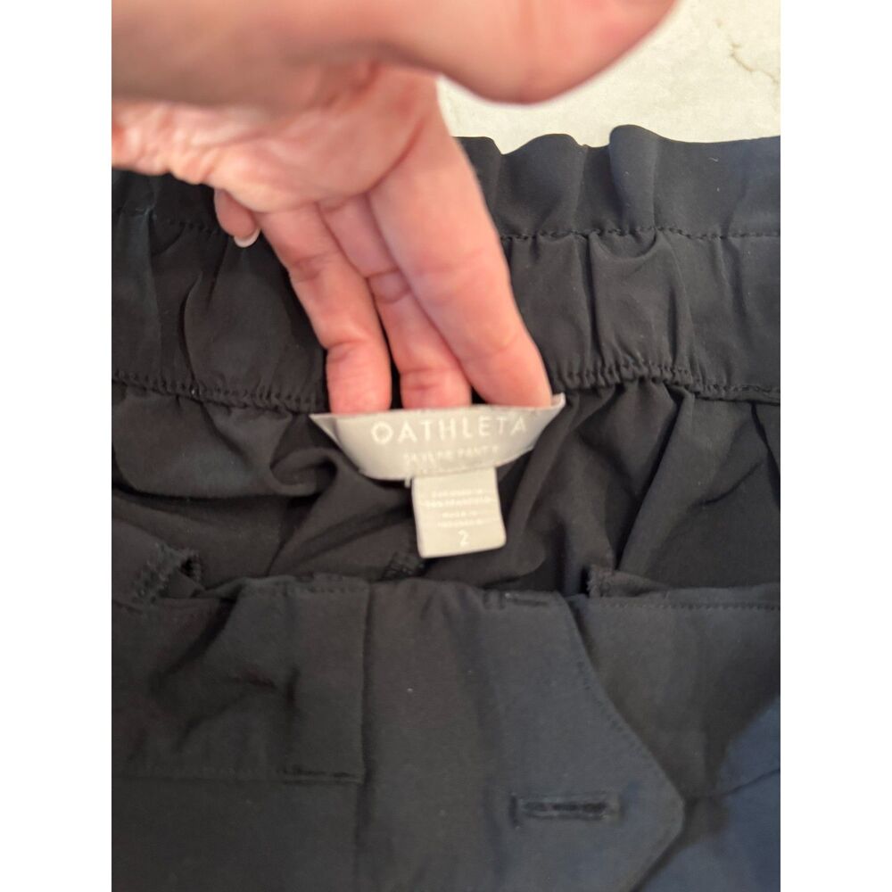 Athleta Skyline Pant Black Size 2 – Travel Stretch Ankle Pants 27" Inseam - Picture 6 of 7